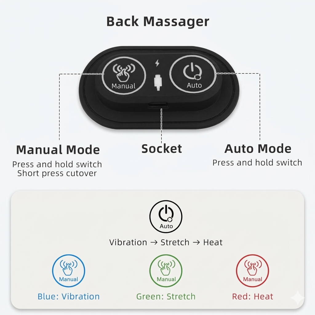 KLENIMORE™ Triple Fusion Back Massager