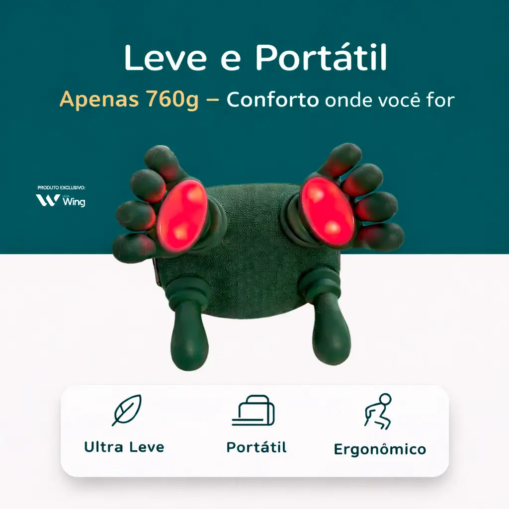 KLENIMORE™ – Massageador Cervical Portátil com Aquecimento Infravermelho