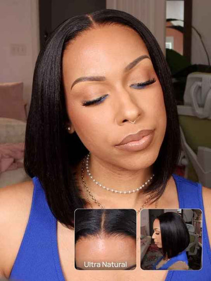 10 Inch Straight Bob HD Lace Front Wig
