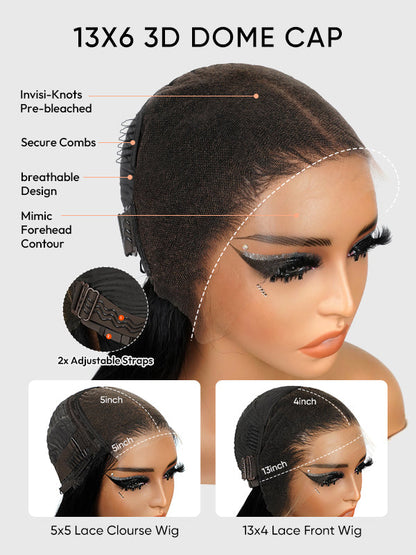 🔥 13x6 HD Lace Front Wig | Free Parting & Natural Hairline ✨