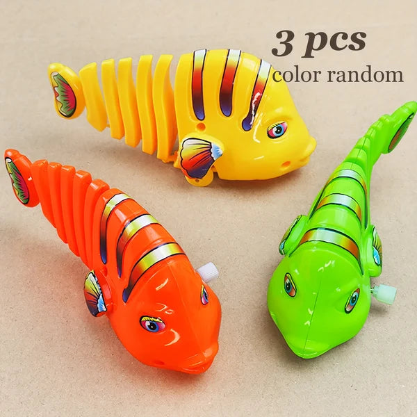 Christmas Promotion 40% OFF Plastic Wind-Up Wiggle Fish Toys