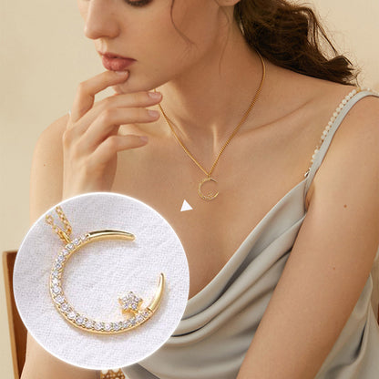 Bright Night: Moon Star Necklace