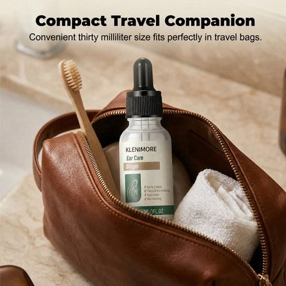 【👑Top Sellers of 2026】👂KLENIMORE Ear Care Drops- Tinnitus Relief – Gentle Cleansing & Soothing Relief for Healthy Ears -Plant-Based Formula|FDA-Registered