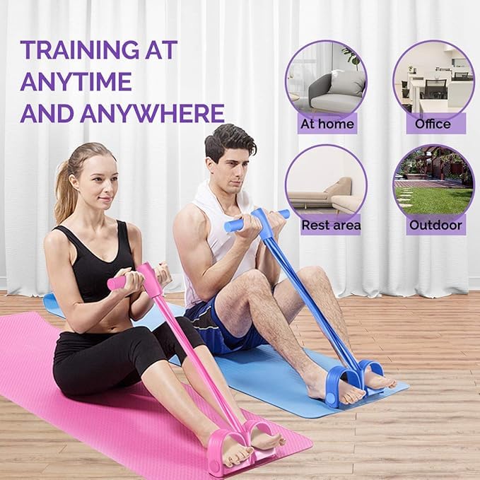 Extra Strong Multi-Function Yoga Pedal Puller Resistance Band for Yoga, Fitness & Home Gym