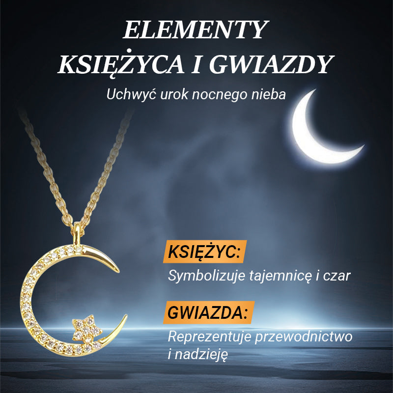 Bright Night: Moon Star Necklace