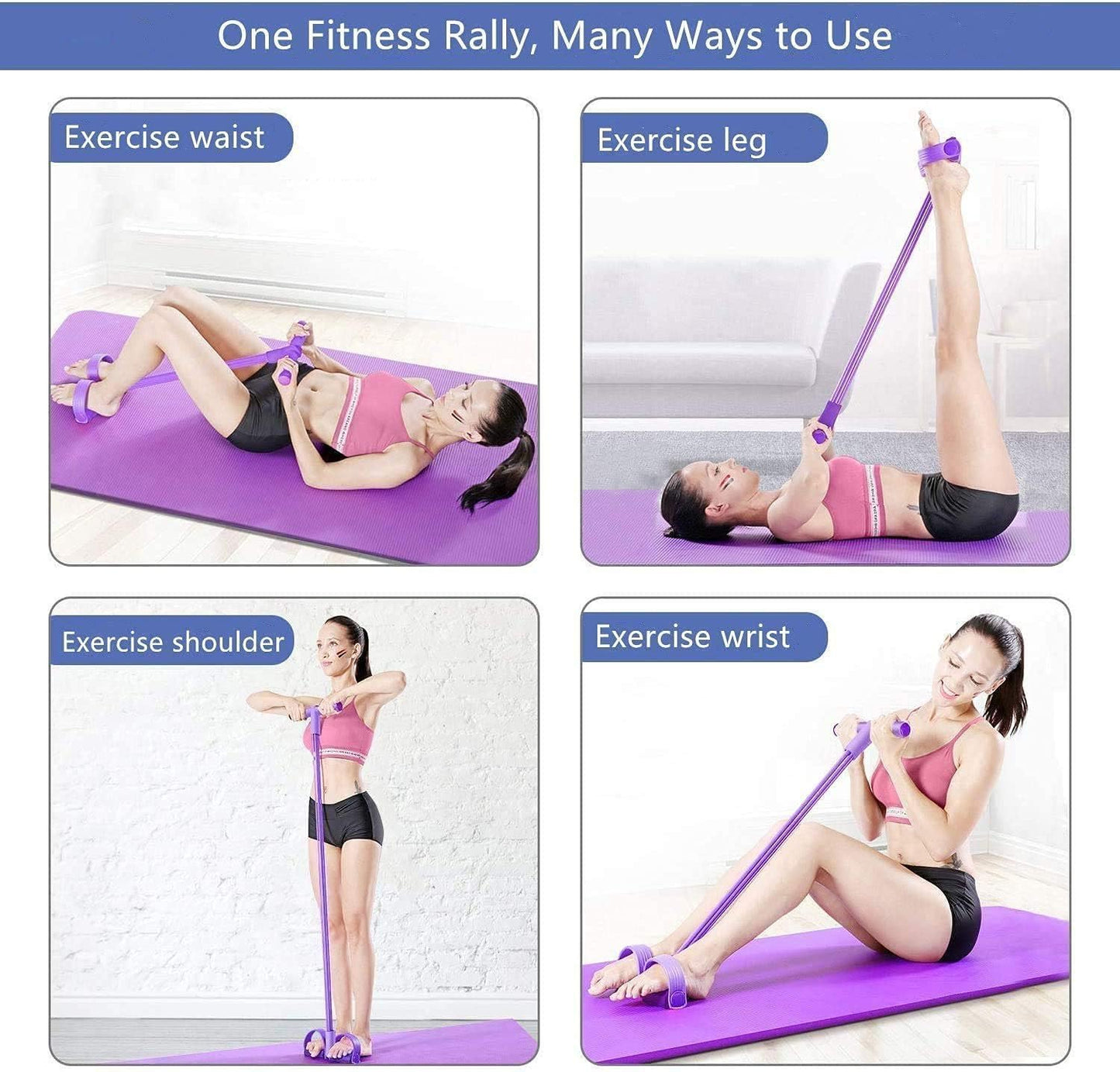 Extra Strong Multi-Function Yoga Pedal Puller Resistance Band for Yoga, Fitness & Home Gym
