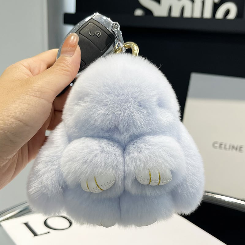 Handgemachte weiche Bunny PomPom-Anhänger