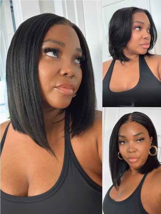 10 Inch Straight Bob HD Lace Front Wig