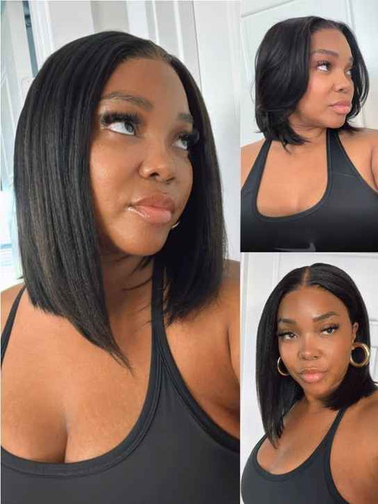 10 Inch Straight Bob HD Lace Front Wig