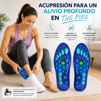 AlivioPies – Plantillas de masaje magnéticas con Tecnología de acupuntos