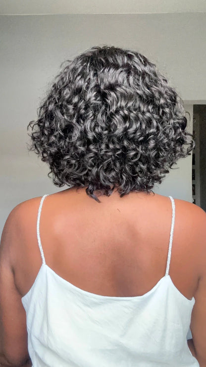 Short Curly Bob Wig with Bangs – Natural & Effortless Glam