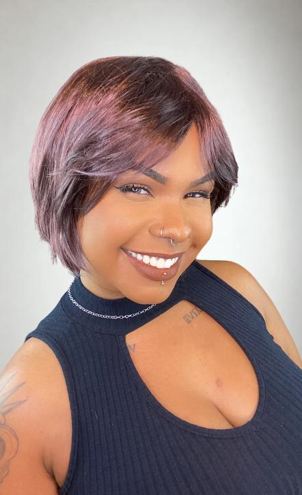 Chic Lavender Pixie Cut Wig🔥🔥🔥