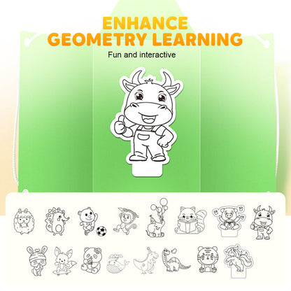 🔥New Upgrades👶✨Pull String 3D Geometry Learning Book